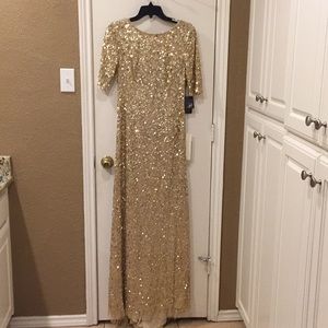 Beautiful sequin Adrianna Papell gown, NWT
